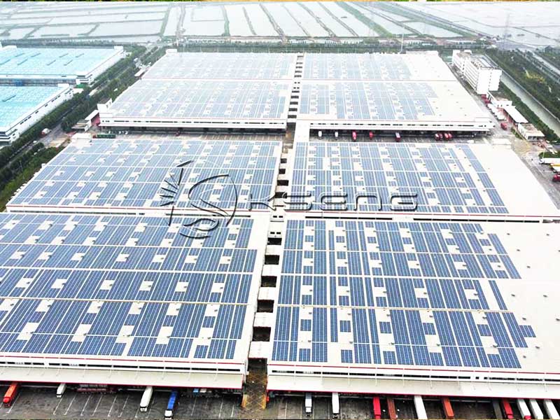 China Shangdong Solar Roof Mounting system 18MW