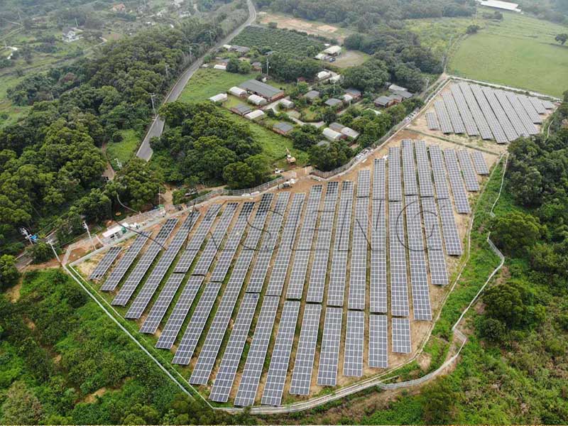 Taiwan Ground Screw Foundation Solar Mounting system 1.6MW