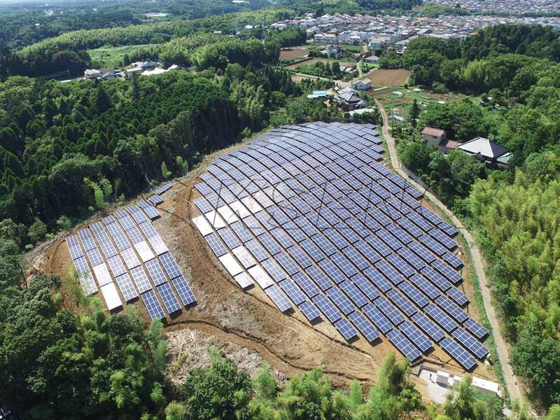 Japan Chiba-ken Solar Panel Ground Mounting system 1MW